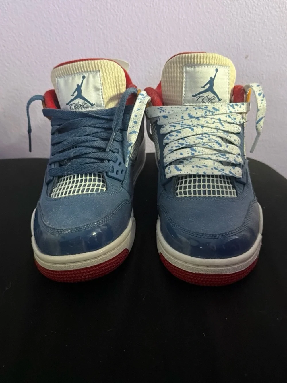 Jordan Kids Blue, White & Red Retro Sneakers